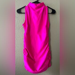 Windsor Mini Dress / Licra / Hot Pink  Size S